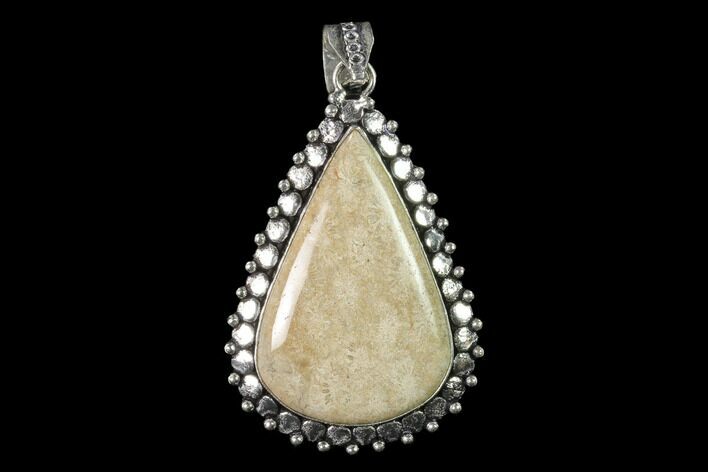 Million Year Old Fossil Coral Pendant - Indonesia #143700